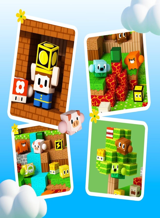 GobiDex 108PCS Magnetic Building Blocks with Rotatable Figures and Animals, Kids Game-Based STEM Learning Educational Sensory Toys for Boys and Girls, Great for Birthday - Image 3